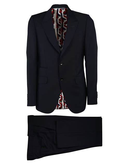 gucci midnight blue tuxedo|Gucci men's suits.